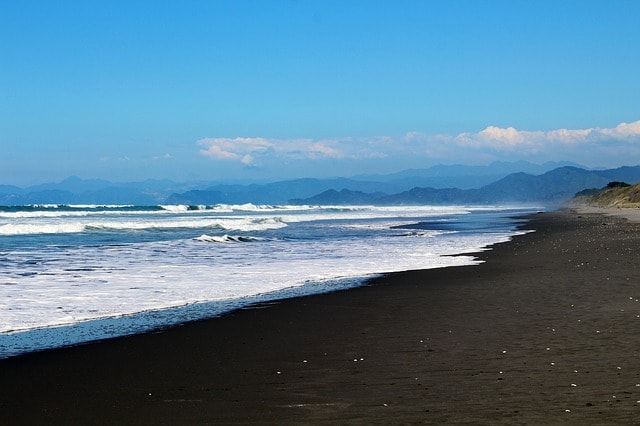 Perissa Beach Santorini Greece